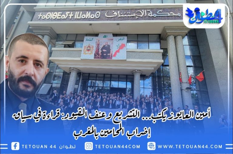 أمين العايوز يكتب… التشريع وعنف القيود: قراءة في سياق إضراب المحامين بالمغرب
