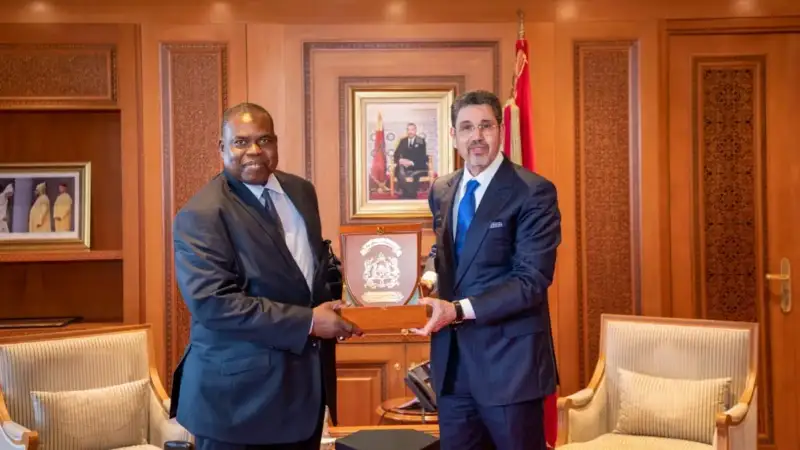 السيد الرئيس المنتدب للمجلس الأعلى للسلطة القضائية يستقبل الرئيس الأول للمحكمة العليا بجمهورية السينغال