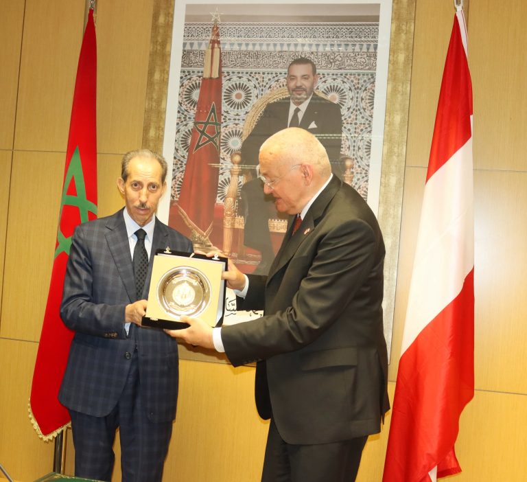 السيد الداكي يستقبل رئيس المحكمة العليا لجمهورية النمسا