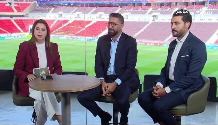 إستوديو قناة الرياضية من ملعب المجمع الرياضي الأمير مولاي عبد الله