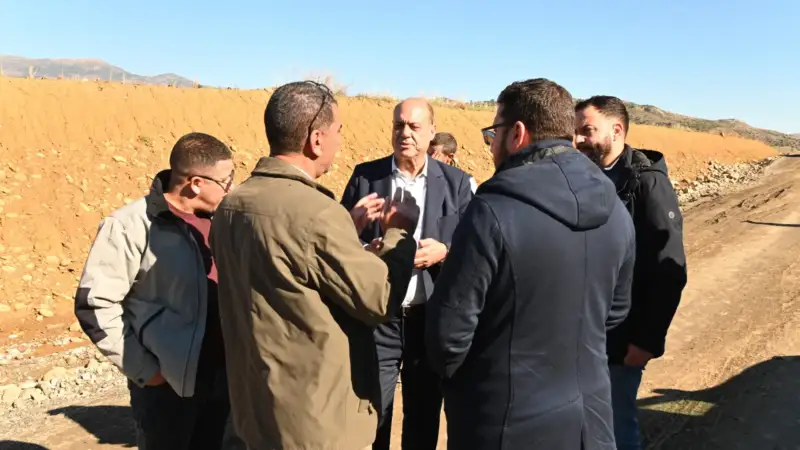 زيارة ورش بناء الطريق غير المصنفة ومشروع تزويد دواوير بني فغلوم بالماء الصالح للشرب بإقليم شفشاون
