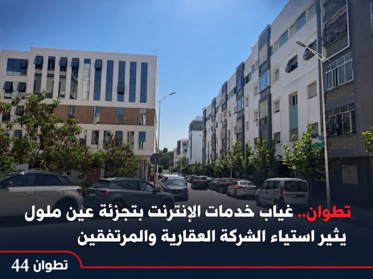 تطوان.. غياب خدمات الإنترنت بتجزئة عين ملول يثير استياء الشركة العقارية والمرتفقين