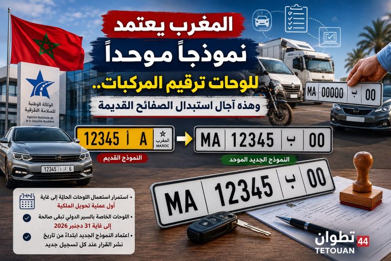 المغرب يعتمد نموذجا موحدا للوحات ترقيم المركبات.. وهذه آجال استبدال الصفائح القديمة