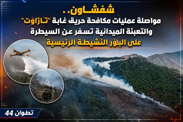 شفشاون.. مواصلة عمليات مكافحة حريق غابة “تازاوت” والتعبئة الميدانية تسفر عن السيطرة على البؤر النشيطة الرئيسية